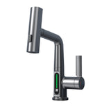 Smart Faucet with Digital Display and Pull-Out Function