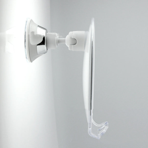 Fogless Shower Mirror with Suction, Razor Holder & Swivel - Includes Small Mirror and Accessories for Convenient Shaving
