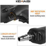 KEMAISI 1/2 Inch Pneumatic Impact Wrench,1100 Ft-Lbs Powerful Torque Output Air Impact Wrench Set,Twin Hammer Car Air Impact Wrench 1/2 Inch , Black