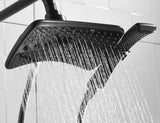 BRIGHT SHOWERS Four Spray Settings Shower Head Set Oil Rubbed Bronze and Black Finishing with 60" Long Stainless Steel Shower Hose