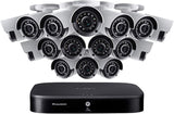 Lorex Weatherproof Indoor/Outdoor Home Wired Surveillance Security System,16 X 4K Ultra HD Cameras W/Night Vision,Advanced Motion Detection & Smart Home Compatibility–Incl.3Tb 16 Ch. 4K DVR