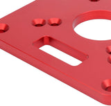 Router Base, Aluminum Alloy Trimming Flip Board, Router Sub Base Plate with Pre-Drilled Holes Compatible with Makita RT0700C and Other Routers