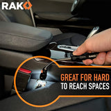 RAK Magnetic Pickup Tool - Telescoping Magnet Stick with 3 LED Lights and Extendable Neck up to 22 Inches - Gifts for Dad, Husband, Handy Men or Women