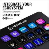 Elgato Stream Deck MK.2 – Studio Controller, 15 Macro Keys, Trigger Actions in Apps and Software like OBS, Twitch, ​Youtube and More, Works with Mac and PC