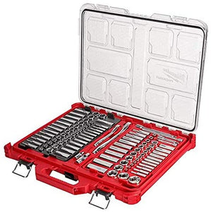 Milwaukee 48-22-9486 1/4"-3/8” Ratchet Socket Set W/Packout Case - 106Pc