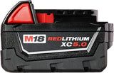 Milwaukee 48-11-1852 M18 REDLITHIUM XC 5.0 Ah Extended Capacity Battery (2 Pack)