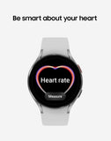 Samsung Electronics Galaxy Watch 4 40Mm Smartwatch with ECG Monitor Tracker for Health Fitness Running Sleep Cycles GPS Fall Detection Bluetooth US Version, Silver