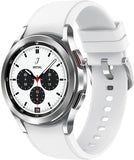 Samsung Galaxy Watch 4 Classic 42Mm Smartwatch with ECG Monitor Tracker for Health Fitness Running Sleep Cycles GPS Fall Detection LTE US Version, Silver