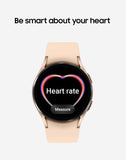 Galaxy Watch 4 40Mm Smartwatch with ECG Monitor Tracker for Health Fitness Running Sleep Cycles GPS Fall Detection LTE US Version, Pink Gold