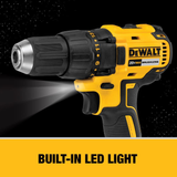 DEWALT 20V MAX Cordless Drill / Driver Kit, Compact, Brushless (DCD777C2)