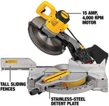 DEWALT 12-Inch Miter Saw, 15-Amp, Single Bevel, Compound (DWS715)