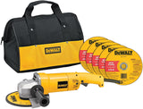 DEWALT Angle Grinder Tool Kit with Bag and Cutting Wheels, 7-Inch, 13-Amp (DW840K)