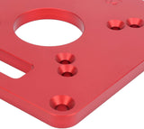 Router Base, Aluminum Alloy Trimming Flip Board, Router Sub Base Plate with Pre-Drilled Holes Compatible with Makita RT0700C and Other Routers