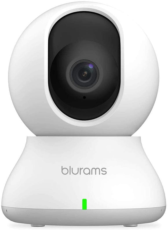 Security Camera 2K, Blurams Baby Monitor Dog Camera 360-Degree for Home Security W/ Smart Motion Tracking, Phone App, IR Night Vision, Siren, Works with Alexa & Google Assistant & IFTTT, 2-Way Audio