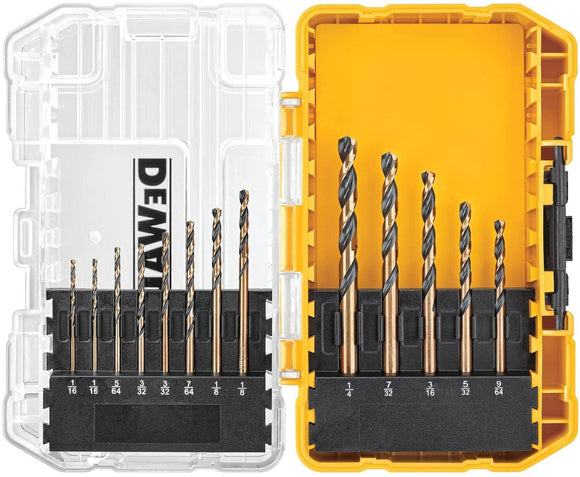 DEWALT Black Oxide Drill Bit Set with Pilot Point, 13-Piece (DW1163)