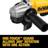 DEWALT Angle Grinder Tool, Paddle Switch, 4-1/2-Inch, 11-Amp (DWE402) , Black