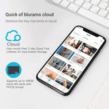 Security Camera 2K, Blurams Baby Monitor Dog Camera 360-Degree for Home Security W/ Smart Motion Tracking, Phone App, IR Night Vision, Siren, Works with Alexa & Google Assistant & IFTTT, 2-Way Audio