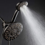 Aquadance Oil Rubbed Bronze 7" Premium High Pressure 3-Way Rainfall Combo with Extra Long 72 Inch Hose – Enjoy Luxury 6-Setting Rain Showerhead and Matching Hand Held Shower Separately or Together