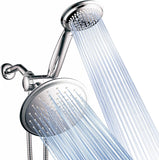 Dream Spa 3-Way 8-Setting Rainfall Shower Head and Handheld Shower Combo (Chrome). Use Luxury 7-Inch Rain Showerhead or 7-Function Hand Shower for Ultimate Spa Experience!