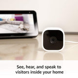 Blink Mini – Compact Indoor Plug-In Smart Security Camera, 1080 HD Video, Night Vision, Motion Detection, Two-Way Audio, Works with Alexa – 2 Cameras