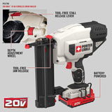 PORTER-CABLE 20V MAX Cordless Brad Nailer Kit with 1 Battery, 18GA (PCC790LA)