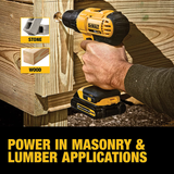 DEWALT 20V Max Cordless Drill / Driver Kit, Compact, 1/2-Inch (DCD771C2)