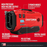 CRAFTSMAN V20 Inflator, Tool Only (CMCE520B) , Red