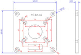 Router Base, Aluminum Alloy Trimming Flip Board, Router Sub Base Plate with Pre-Drilled Holes Compatible with Makita RT0700C and Other Routers