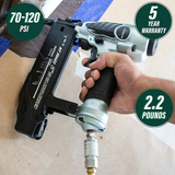 Metabo HPT Brad Nailer Kit, Pneumatic, 18 Gauge, 5/8-Inch up to 2-Inch Brad Nails, Tool-Less Depth Adjustment, Selective Actuation Switch, 5-Year Warranty (NT50AE2)