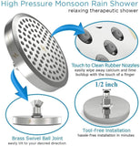 Sparkpod Shower Head - High Pressure Rain - Luxury Modern Chrome Look - No Hassle Tool-Less 1-Min Installation - the Perfect Adjustable Replacement for Your Bathroom Shower Heads