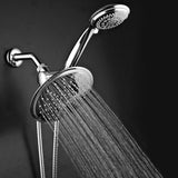 Dream Spa 3-Way 8-Setting Rainfall Shower Head and Handheld Shower Combo (Chrome). Use Luxury 7-Inch Rain Showerhead or 7-Function Hand Shower for Ultimate Spa Experience!