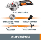 Worx WX429L 4 Amp WORXSAW 4.5" Electric Compact Circular Saw