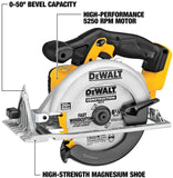 DEWALT 6-1/2-Inch 20V MAX Circular Saw, Tool Only (DCS391B)