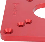 Router Base, Aluminum Alloy Trimming Flip Board, Router Sub Base Plate with Pre-Drilled Holes Compatible with Makita RT0700C and Other Routers