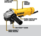 DEWALT Angle Grinder Tool, Paddle Switch, 4-1/2-Inch, 11-Amp (DWE402) , Black