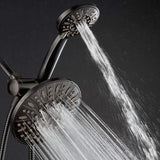 Aquadance Oil Rubbed Bronze 7" Premium High Pressure 3-Way Rainfall Combo with Extra Long 72 Inch Hose – Enjoy Luxury 6-Setting Rain Showerhead and Matching Hand Held Shower Separately or Together