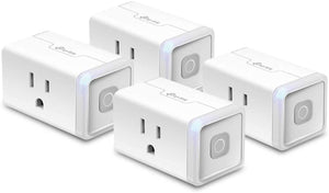 Smart Home Wi-Fi Outlet Compatible with Alexa, Echo, Google Home & IFTTT, No Hub Required, Remote Control, 15 Amp, UL Certified, 4-Pack, White