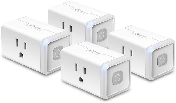 Smart Home Wi-Fi Outlet Compatible with Alexa, Echo, Google Home & IFTTT, No Hub Required, Remote Control, 15 Amp, UL Certified, 4-Pack, White