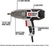 PORTER-CABLE Impact Wrench, 7.5-Amp, 1/2-Inch (PCE211)