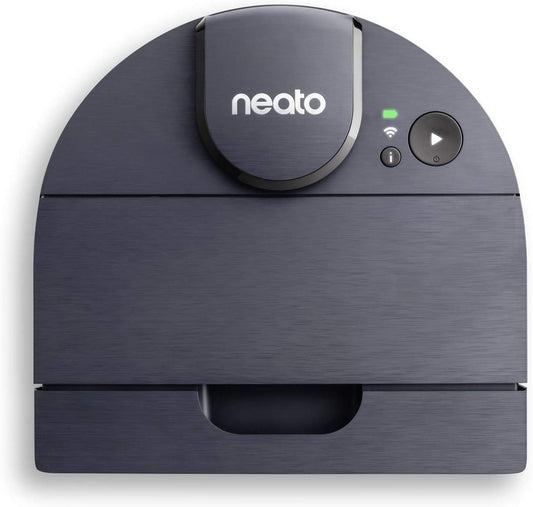Neato D8 Intelligent Robot Vacuum Cleaner–Lasersmart Nav, Smart Mapping, No-Go Zones, Wifi Connected, 100-Min Runtime, Powerful Suction, Turbo Clean, Edges, Corners & Pet Hair, XXL Dustbin, Alexa