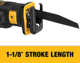 DEWALT 20V MAX XR Reciprocating Saw, Compact, Tool Only (DCS367B)