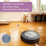 Irobot Roomba J7+ (7550) Self-Emptying Robot Vacuum – Identifies and Avoids Obstacles like Pet Waste & Cords, Empties Itself for 60 Days, Smart Mapping, Works with Alexa, Ideal for Pet Hair