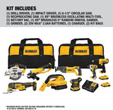 DEWALT 20V MAX Cordless Drill Combo Kit , 8-Tool (DCK883D2)