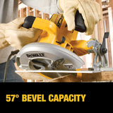 DEWALT 7-1/4-Inch Circular Saw with Electric Brake, 15-Amp, Corded (DWE575SB) , Yellow