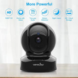 Wansview Wireless Security Camera, IP Camera 1080P HD, Wifi Home Indoor Camera for Baby/Pet/Nanny, Motion Detection, 2 Way Audio Night Vision, Works with Alexa, with TF Card Slot and Cloud