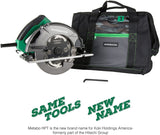 Metabo HPT 7-1/4-Inch Circular Saw Kit | 6,000 Rpm, 15-Amp Motor | Integrated Dust Blower | 24T Premium Framing/Ripping Blade | Single Handed Bevel Adjustment | C7SB3