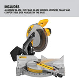 DEWALT 12-Inch Miter Saw, 15-Amp, Single Bevel, Compound (DWS715)