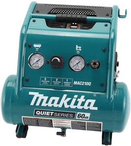 Makita MAC210Q Quiet Series, 1 HP, 2 Gallon, Oil-Free, Electric Air Compressor