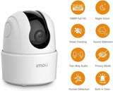 Indoor Security Camera 1080P Wifi Camera (2.4G Only) 360 Degree Home Camera with App, Night Vision, 2-Way Audio, Human Detection, Motion Tracking, Sound Detection, Local & Cloud Storage