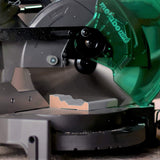 Metabo HPT 10-Inch Compound Miter Saw, Single Bevel, 15-Amp Motor, 0-52° Miter Angle Range, 0-45° Bevel Range, Large Table, 10" 24T TCT Miter Saw Blade (C10FCGS)